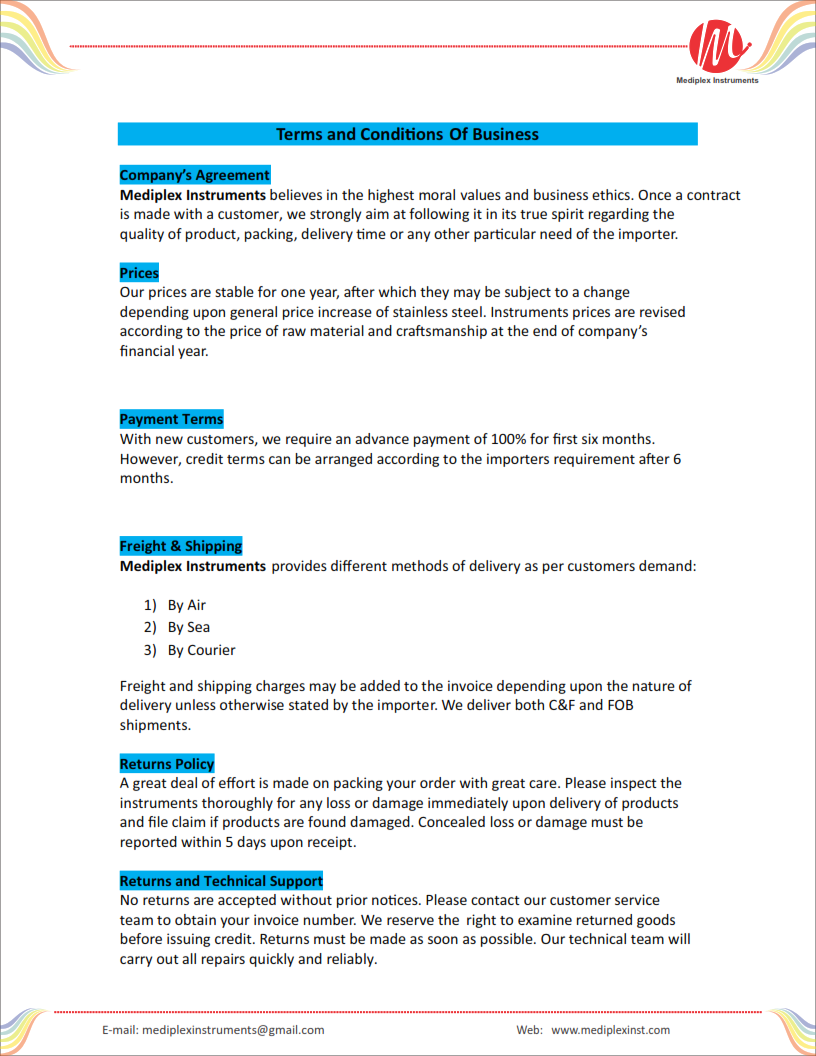 Mediplex Instruments About Us